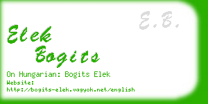 elek bogits business card